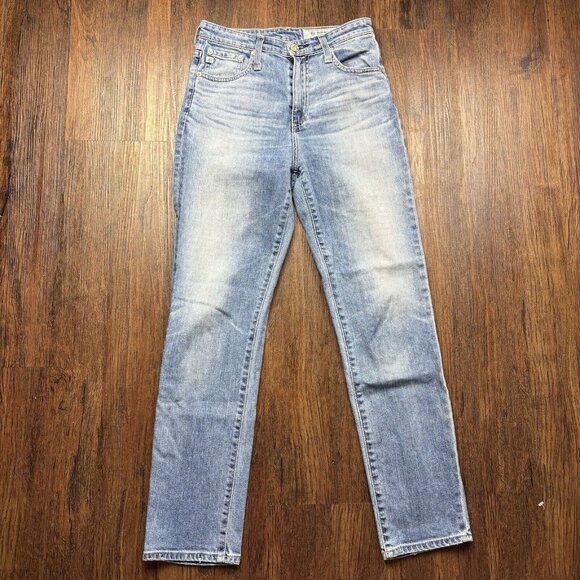 Adriano Goldschmied AG-ED Slim Straight Jeans Stretch Light Wash Women’s Size 29 - Picture 1 of 11